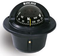 Ritchie Explorer F-50, 2 Dial Flush Mount - Black